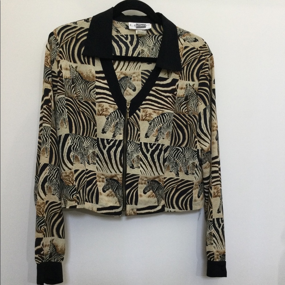 Vintage Animal print jacket top